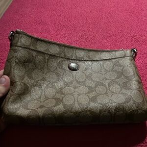 Coach Brown 10x7 Wristlet